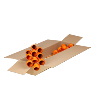 LDD Verbrannte Orange Glockenbecher | 10 Steckblumen pro Bund | Pro 2 Bunde