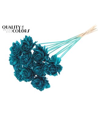 QC Shola Dhaliya 6 centimeter on stem Turquoise | Per 50 stuks
