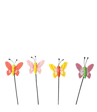 4A Bijsteker 20cm Vlinder 4.5cm | Per 36 stuks