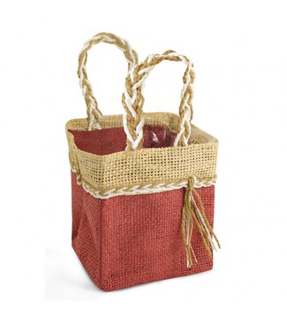 4A Sacs vieux rose Mooréa éco | Dimensions 11 x 11 x 12,5 centimètres | Par 10 pièces