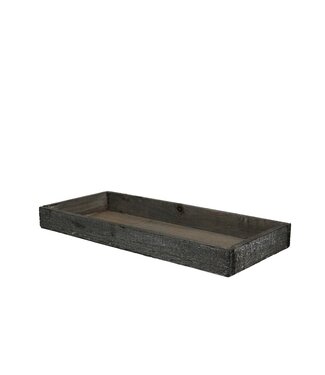 4A Plateau en bois gris | Dimensions 35 x 15 x 3 centimètres | Par lot de 4 pièces