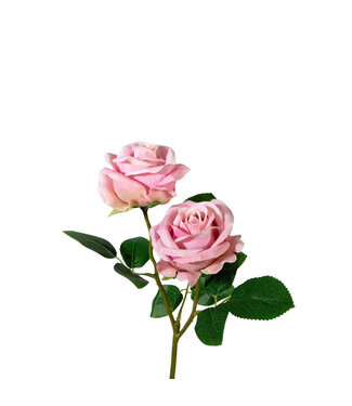 4A Rosa Rosen Kunstblumen | Länge 48 Zentimeter | Pro 6 Stück