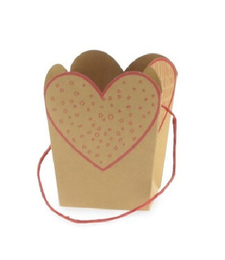 4A Sacs rouges collection Love | Dimensions 15 x 11 x 20 centimètres | Par 10 pièces