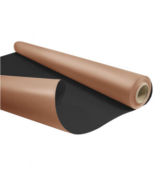 4A Rouleau papier duo noir cuivré | 80 centimètres de large | Longueur 40 mètres | Poids 60 grammes/m² | À l'unité