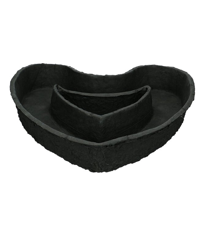Black Oasis Biolit floral foam heart | Dimensions 34 x 36 x 6.5 centimetres | Available to order individually