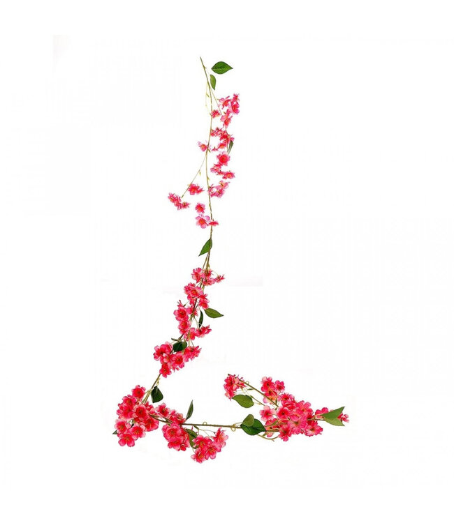 Fuchsia Cherry Blossom artificial flower garland | Length 170 centimetres | Available to order individually