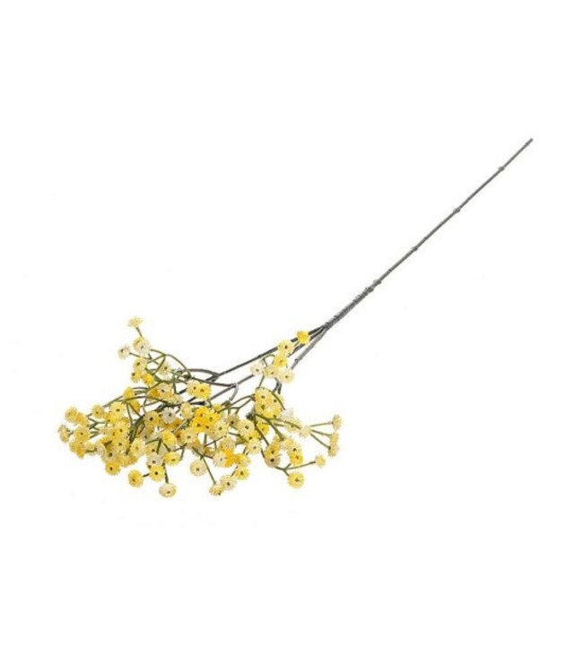 Gypsophile artificielle jaune | Longueur 68 centimètres | Commande par 6 pièces
