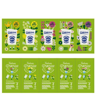 4A Chrysal nourriture pour fleurs 500 sachets universels PP | 1 sachet par litre d'eau | Par pièce