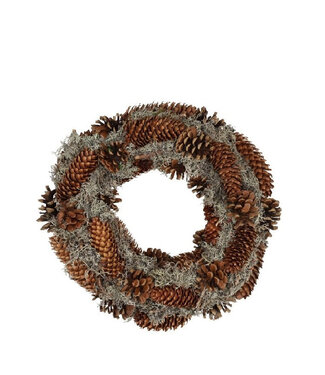 4A Natural Spar Lychen Wreath | Diameter 30 centimetres | Per piece