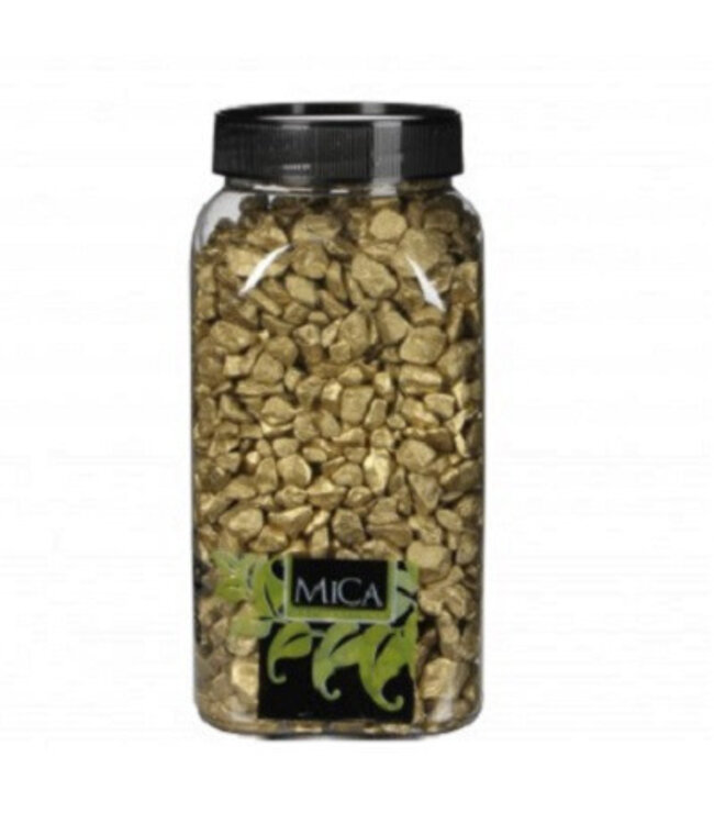 Goudkleurig grind voor garnering | Diameter  10-15 millimeter | Gewicht 1 kilogram | Per stuk te bestellen