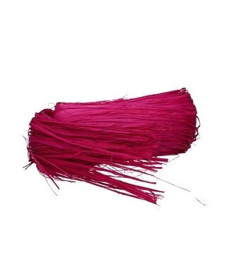4A Fuchsienfarbene Raffia-Dekoration | Gewicht 250 Gramm | Pro Stück