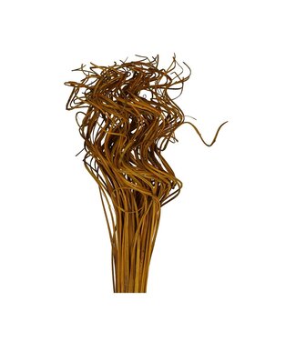 4A Yellow dried curled palm leaf vein | Curly Ting Ting dry decoration | Length 70 centimetres | Weight 200 grams | Per piece