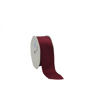 4A Bordeauxrotes Stoffband mit Draht | 38 Millimeter breit | Länge 20 Meter | Pro Stück