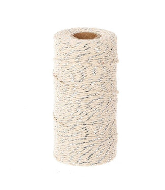 4A Cream-coloured grey cotton thread | Thickness 2 millimetres | Length 100 metres | Per piece