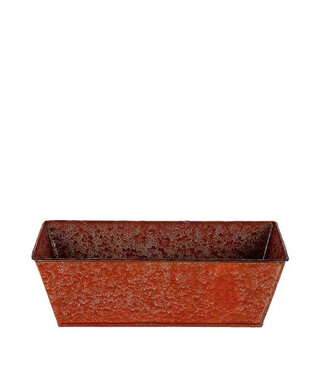 4A Rostfarbener Zink-Evan-Behälter | Abmessungen 30 x 15 x 8 Zentimeter | Pro 10 Stück