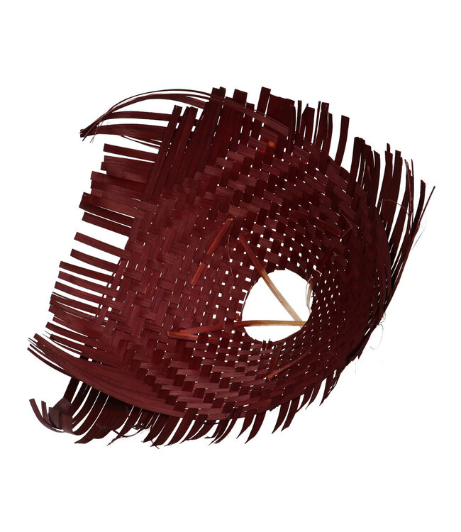 Porte-bouquet en bambou tressé brun | Diamètre 34 centimètres | Commande par 6 pièces