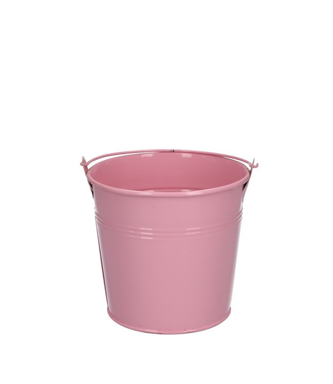 Rosa Zinkeimer | Durchmesser 12,5 Zentimeter | Höhe 11,5 Zentimeter | Pro 10 Stück zu bestellen