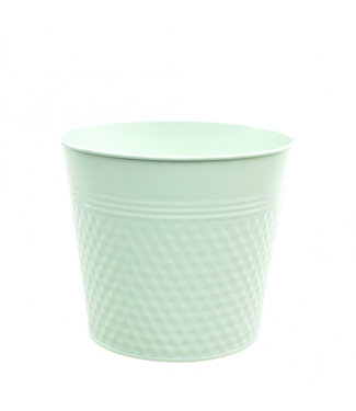 4A Pastellgrüner Zink-Blush-Topf | Durchmesser 20 Zentimeter | Höhe 18 Zentimeter | Pro 10 Stück