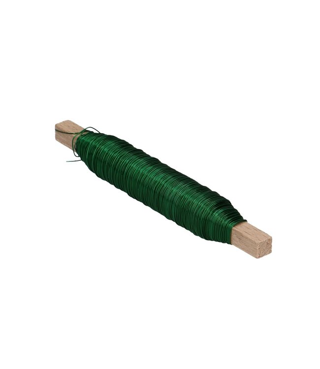 Dark green lacquered copper wire | 0.5 millimetres thick | Weight 100 grams | Available for individual purchase
