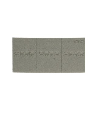 4A Grey Oasis floral foam SEC block | Dimensions 23 x 11 x 8 centimetres | 35 blocks per package | Per piece