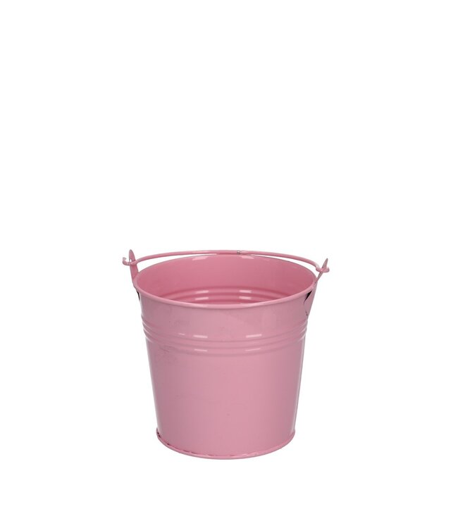 Rosa Zinkeimer | Durchmesser 10 Zentimeter | Höhe 9 Zentimeter | Pro 10 Stück zu bestellen