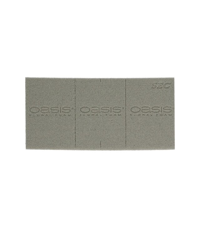 Grijs Oasis steekschuim SEC blok | Afmetingen 23 x 11 x 8 centimeter | 20 blokken per verpakking | Per stuk te bestellen