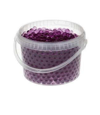 4A Purple decorative gel pearls for garnishing | Pearl diameter 9 millimetres | Bucket content 2.5 litres | Per piece