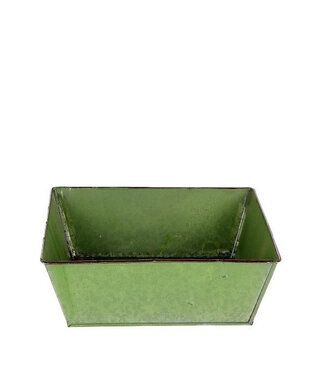 4A Évier vert en zinc Evan | Diamètre 24,5 centimètres | Hauteur 7,5 centimètres | Par 10 pièces