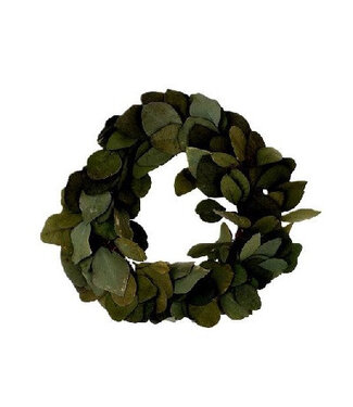 4A Grüner konservierter Eukalyptus Populus Kranz | Durchmesser 35 Zentimeter | Pro Stück