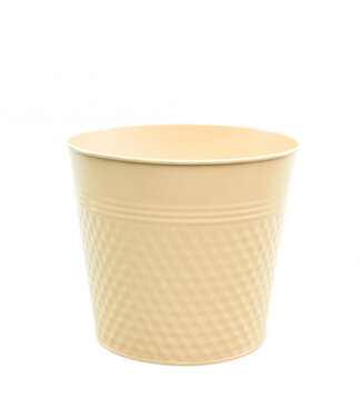4A Beige zinc Blush pot | Diameter 20 centimetres | Height 18 centimetres | Per 10 pieces