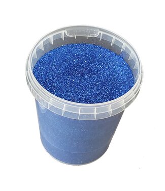 QC Navy blue glitter | Size 1/64 - 0.6 mm - 15 Hex | Weight 400 grams | Per bucket