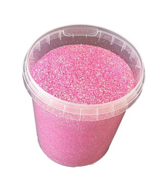 QC Pink Blush glitters | Size 1/64 - 0.6 mm - 15 Hex | Weight 400 grams | Per bucket