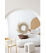 White flax wreath | Wreath of white Linum dried flowers | Ø 30 centimetres | Ordered by piece