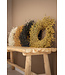 White flax wreath | Wreath of white Linum dried flowers | Ø 30 centimetres | Ordered by piece
