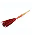 Gedroogde rode Babala's | Parelgierst droogbloemen | Lengte ± 75 centimeter | Per 10 stuks te bestellen