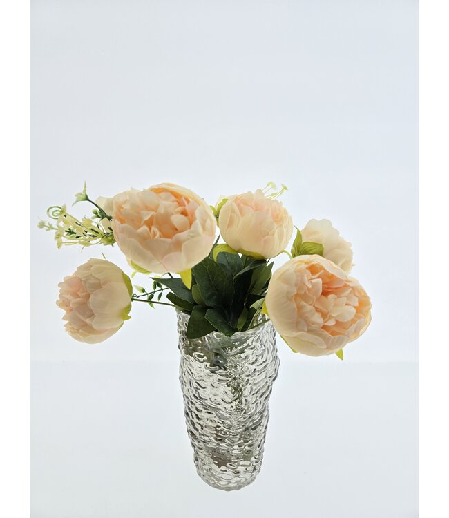 Bouquet of cream-coloured silk peonies "Creamy Peony Love" | Bouquet height ± 45 centimetres | Available per bouquet