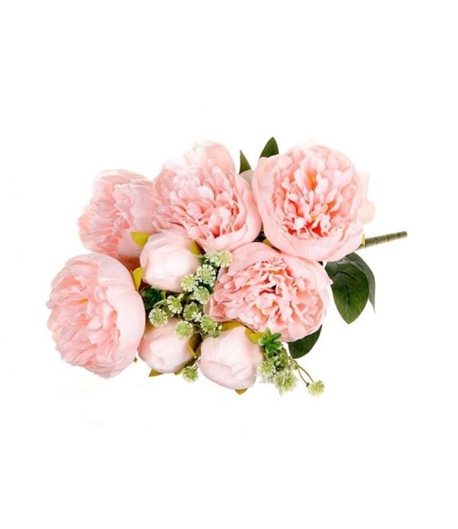 Bouquet of pink silk peonies "Pink Peony Love" | Bouquet height ± 45 centimetres | Available per bouquet