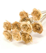 Ten wooden roses on a stick | 55 - 60 centimetres | Order per 10 roses