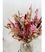 Bouquet de fleurs séchées Amelia | Bouquet sec aux couleurs romantiques | Longueur 70 cm | Commande par bouquet