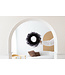 Black flax wreath | Wreath of black Linum dried flowers | Ø 30 centimetres | Ordered by piece