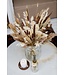 Bouquet de fleurs séchées Maria | Bouquet sec dans les tons bruns et blanchis | Longueur 70 centimètres | Commande par bouquet