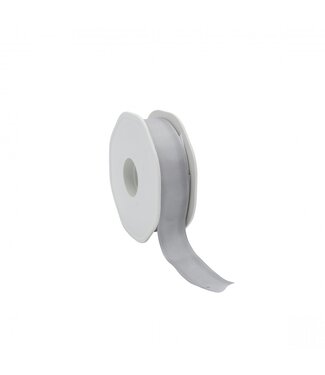4A Silver-coloured fabric ribbon with wire | 23 millimetres wide | Length 20 metres | Per piece