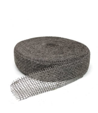 4A Grey Jute Ribbon | 50 millimetres wide | Length 40 metres | Per piece