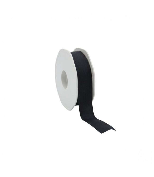 Black fabric ribbon with thread | 23 millimetres wide | Length 20 metres | Available to order individually