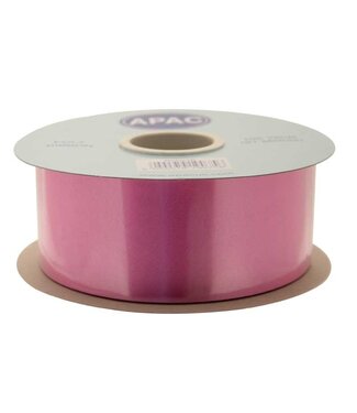 4A Light pink poly satin ribbon | 50 millimetres wide | Length 91 metres | Per piece