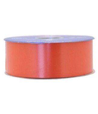 4A Orange poly satin ribbon | 50 millimetres wide | Length 91 metres | Per piece