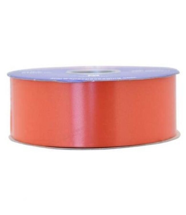 Orange Poly satin ribbon | 50 millimetres wide | Length 91 metres | Available per piece