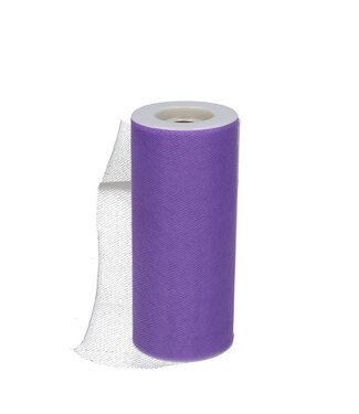 4A Lavendelkleurig Tule lint | 150 millimeter breed | Lengte 23 meter | Per stuk