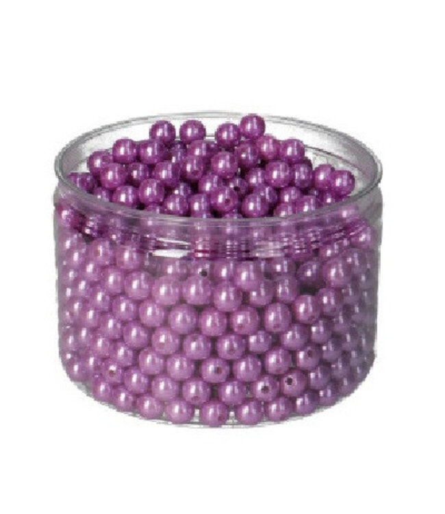 Perles de décoration violettes | Diamètre 10 millimètres | 600 perles par emballage | Vendues à l'unité