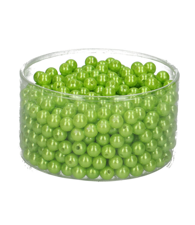 Perles de décoration vert pomme | Diamètre 10 millimètres | 600 perles par emballage | À l'unité disponibles